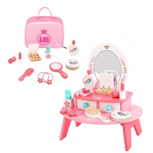 ΒΑΛΙΤΣΑΚΙ ΟΜΟΡΦΙΑΣ + ΞΥΛΙΝΗ ΤΟΥΑΛΕΤΑ ΟΜΟΡΦΙΑΣ ΡΟΖ