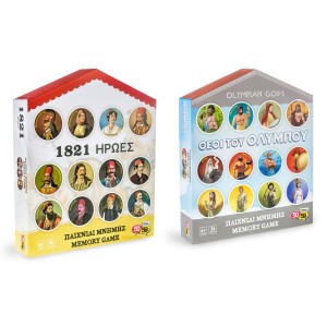 5050Games™ 1821 ΗΡΩΕΣ ΠΑΙΧΝΙΔΙ ΜΝΗΜΗΣ + ΘΕΟΙ ΤΟΥ ΟΛΥΜΠΟΥ ΠΑΙΧΝΙΔΙ ΜΝΗΜΗΣ