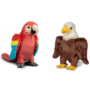 ΛΟΥΤΡΙΝΟ ΖΩΑΚΙ ΠΑΠΑΓΑΛΟΣ ΜΑΚΑΟ 23cm + ΛΟΥΤΡΙΝΟ ΖΩΑΚΙ ΑΕΤΟΣ 30cm