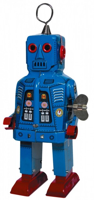 ΜΕΤΑΛΛΙΚΟ ΡΕΤΡΟ ΡΟΜΠΟΤ ΔΙΑΣΤΗΜΙΚΟ ΜΠΛΕ